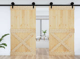 Door NARVIK Natural 85 x 210 cm Solid Pine Wood 42047096