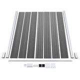 WPC Fence Set 1 Square + 1 Slanted 273x186 cm Grey 3054431