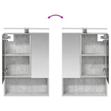 Bathroom Cabinet Set 5 pcs Concrete Grey 50 x 14.5 x 70 cm 3406642