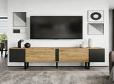 180*40*55cm cabinet, board, console with 2 cabinets and open storage areas on both sides, N605P417174N