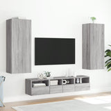 TV Wall Cabinet Grey Sonoma 40.5x30x102 cm Engineered Wood 836936