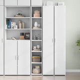 Highboard White 30x41x185 cm Engineered Wood 846411