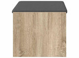 Hall Bench with Cushion with Shelf Sonoma Oak 83 x 38 x 45 cm 891578