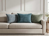 Throw Pillow 6 pcs HEERLEN Green 40 x 40 cm Chenille Fabric 924653