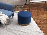 Round Ottoman, Upholstered Foot Stool 04471701