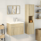 3 Piece Bathroom Furniture Set Sonoma Oak Engineered Wood 3324993