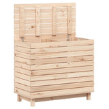 Laundry Basket 88.5x44x76 cm Solid Wood Pine 832323