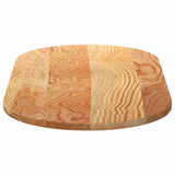 Table Top Light Brown 100x50x2 cm Solid Wood Oak Oval 4009070