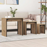 Coffee Table 3 pcs Artisan Oak Engineered wood 883535