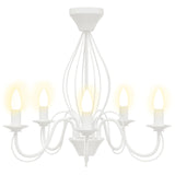 Chandelier E14 Metal White 52 x 47 cm 42053772
