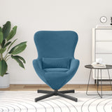Egg Chair Blue 63 x 73 x 90 cm Velvet 42002755