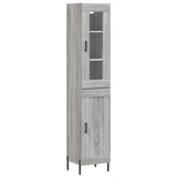 Highboard Grey Sonoma 34.5x34x180 cm Engineered Wood 3199503