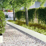 Lawn Edging 30 pcs White 100 x 0.05 x 30 cm Cold Rolled Steel 3335782