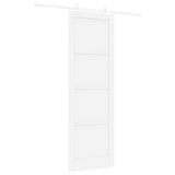 Sliding Door Manual White 78 x 232 cm Solid pine wood and steel 3333559