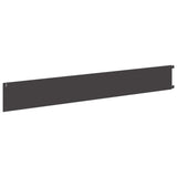 Lawn Edging 20 pcs 102 x 15 x 4 cm Steel Black 8008764