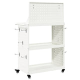 Tool Trolley White 65 x 35 x 111 cm Cold-rolled Steel 874547