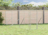 Outdoor Dog Kennel Silver 6x6x2 m Galvanised Steel 3190460
