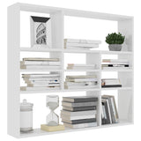 Wall Shelf White Engineered Wood Medium Wall Shelf Rectangular 802939