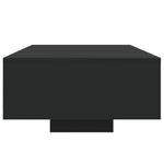 ZNTS Coffee Table with LED Lights Black 85x55x31 cm 836610