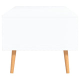 Coffee Table White and Sonoma Oak 100x49.5x43 cm Engineered Wood 326791