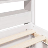 Bed Frame without Mattress White 120x190 cm Small Double Solid Wood Pine 3307141