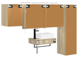 Bathroom Furniture Set 5 pcs Sonoma Oak 3407265