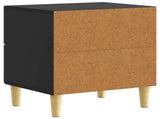 Bedside Table Black 43 x 34.5 x 48 cm Engineered Wood 894987