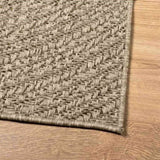Rug ZIZUR Beige 100x200 cm Jute Look Indoor and Outdoor 4010405