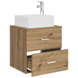 Wall-Mounted Sink Vanity Artisan Oak 53 x 34.5 x 63 cm 890293