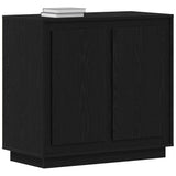 Sideboard Black Oak 80 x 40 x 75 cm Engineered Wood 862133