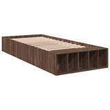 Bed Frame without Mattress Brown Oak 90x200 cm 3280614