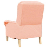 Armchair Pink 76 x 94 x 102 cm Sharpa Fabric 42009853