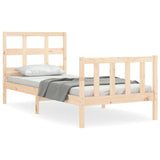 Bed Frame without Mattress Single Solid Wood Pine 3192976