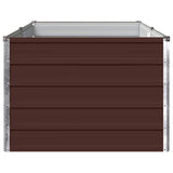 Raised Garden Bed Brown 160 x 80 x 55 cm cold-rolled steel 8006399