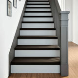 Stair Treads 16 pcs Brown Black 80x30x2 cm Solid Wood Oak 3283056