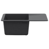 Kitchen Sink Single Basin Granite 56 x 46 x 19 cm Graphite 42053762