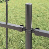 Garden Fence Woerden Grey 1.7 x 1.2 m Powder-coated Steel 42003871