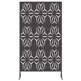 Privacy Screen Black 100 x 50 x 180 cm Steel 868584