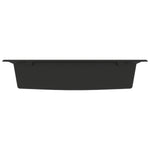 ZNTS Kitchen Sink Black 790x500x193 mm Granite 147053