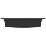 ZNTS Kitchen Sink Black 790x500x193 mm Granite 147053