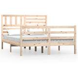 Bed Frame without Mattress Solid Wood 140x190 cm 3101068