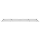 Door Canopy Grey 350x100 cm Polycarbonate 153595