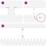 Lawn Edging 10 pcs 103 x 25 cm metal Anthracite 8008293
