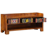 Shoe Bench Honey Brown 100 x 35 x 45 cm Acacia Solid Wood 4016525