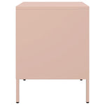 ZNTS Bedside Cabinets 2 pcs Pink 36x39x50.5 cm Steel 842925