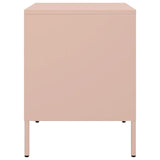 ZNTS Bedside Cabinets 2 pcs Pink 36x39x50.5 cm Steel 842925