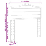 Headboard Gloss White Engineered wood 888731