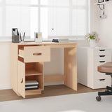 ZNTS Desk 95x50x75 cm Solid Wood Pine 820102