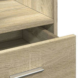 Lectern with Wheels & Drawer Sonoma Oak 55x55x107 cm Engineered Wood 848026