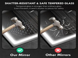50 x 70 cm Anti-Fog LED Bathroom Mirror, with Bluetooth - Silver Tone T3398P328147